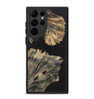 Galaxy S22 Ultra Wood+Resin Phone Case - Tracy (Pure Black, 722430)