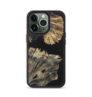 iPhone 13 Pro Wood+Resin Phone Case - Tracy (Pure Black, 722430)