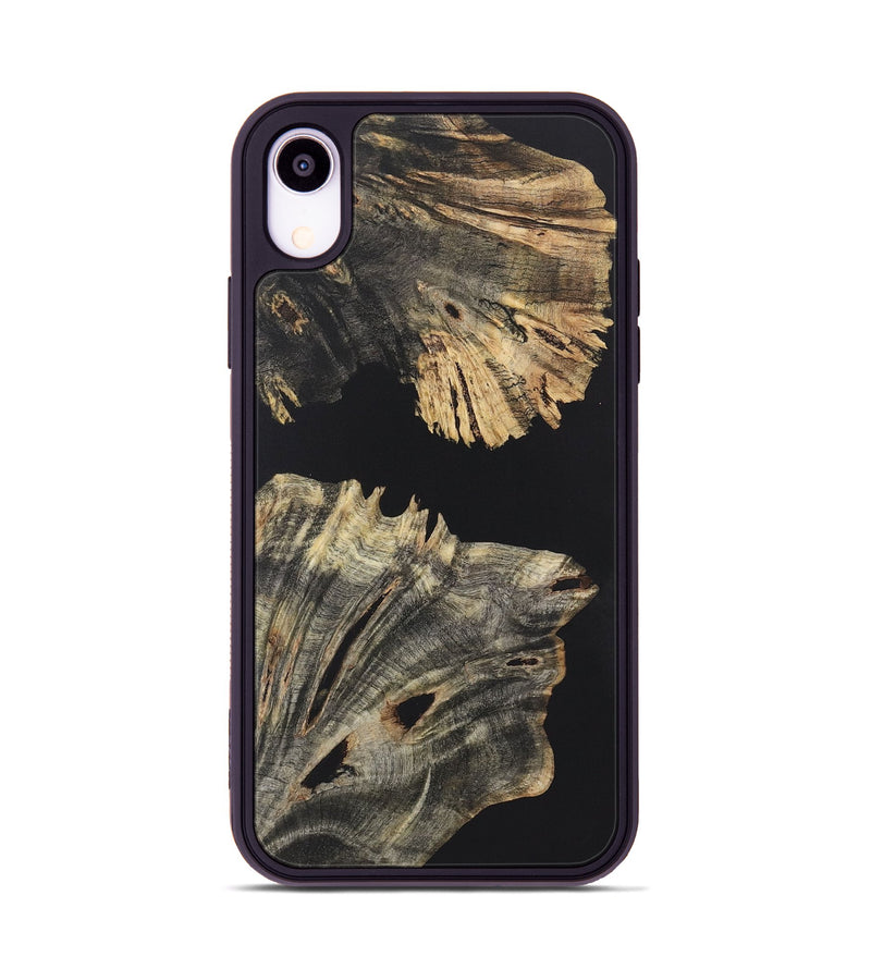 iPhone Xr Wood+Resin Phone Case - Tracy (Pure Black, 722430)