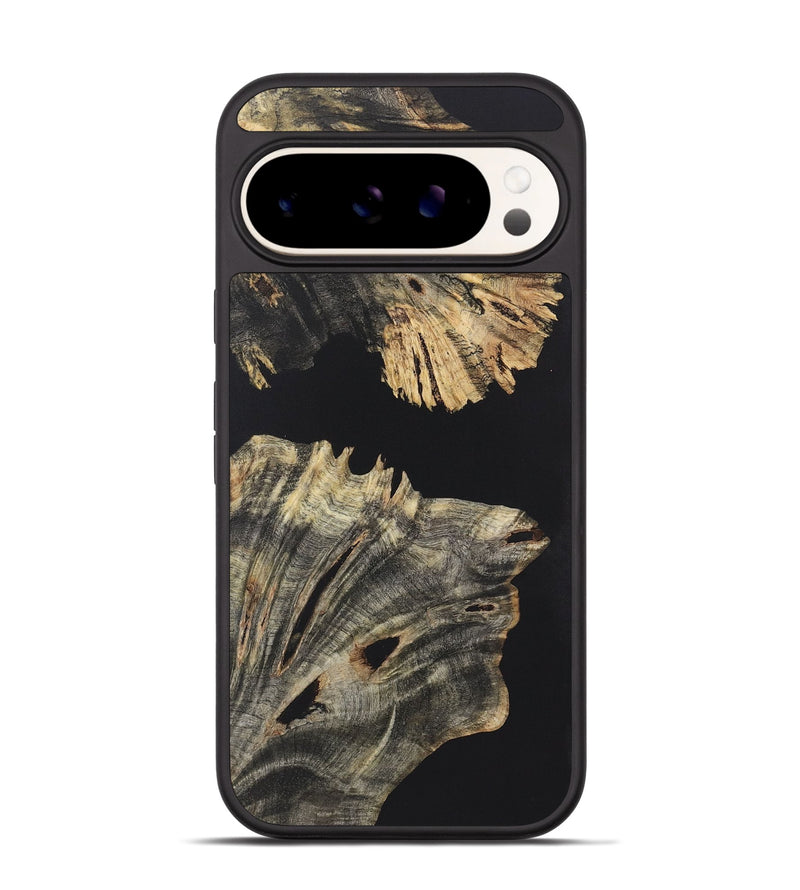 Pixel 9 Wood+Resin Phone Case - Tracy (Pure Black, 722430)