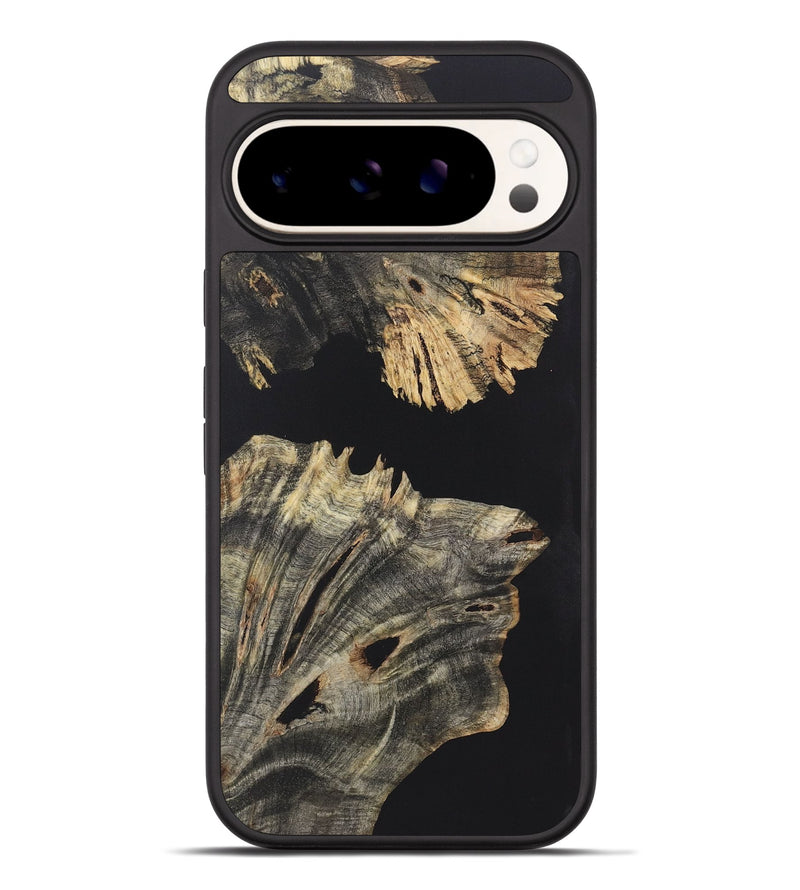 Pixel 9 Pro XL Wood+Resin Phone Case - Tracy (Pure Black, 722430)