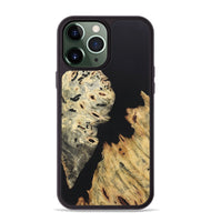 iPhone 13 Pro Max Wood+Resin Phone Case - Kamryn (Pure Black, 722432)