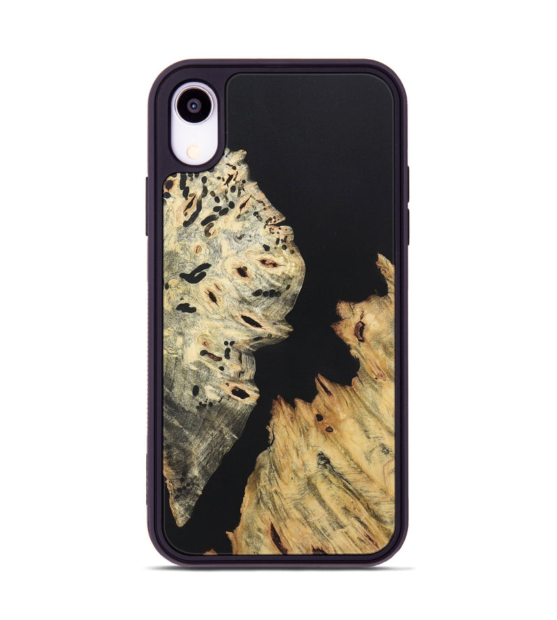 iPhone Xr Wood+Resin Phone Case - Kamryn (Pure Black, 722432)