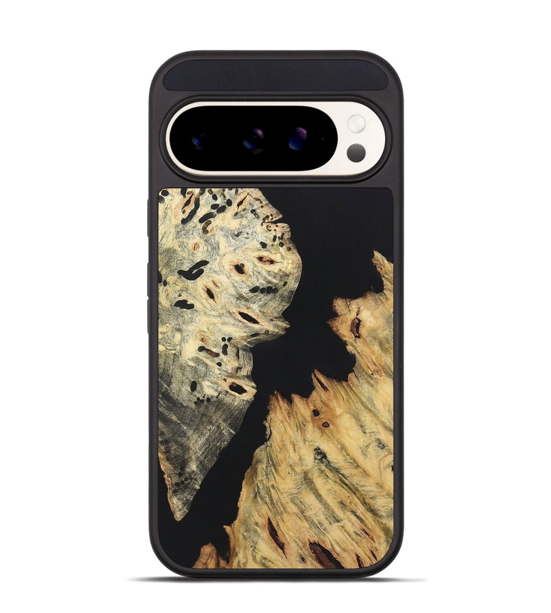 Pixel 9 Wood+Resin Phone Case - Kamryn (Pure Black, 722432)