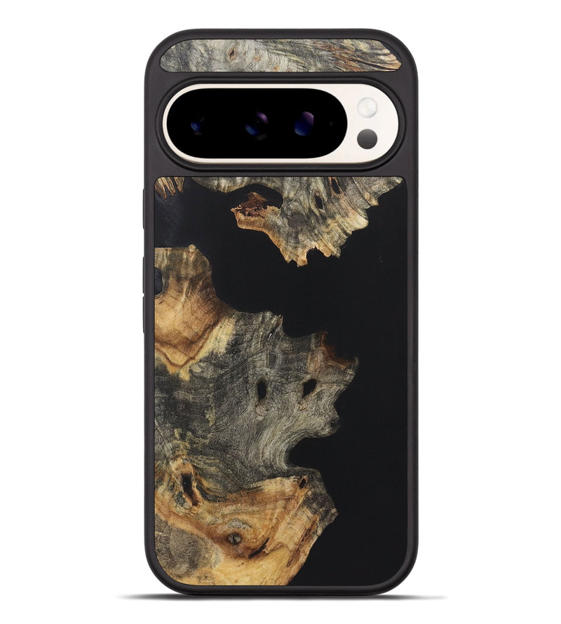 Pixel 9 Pro XL Wood+Resin Phone Case - Skyler (Pure Black, 722433)