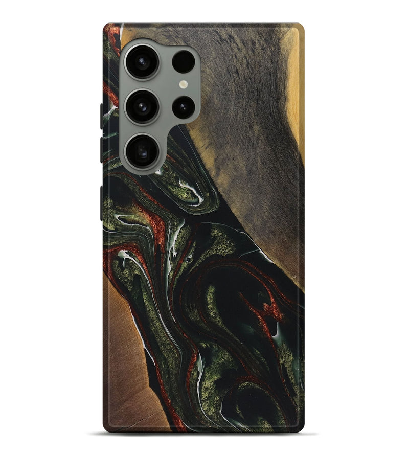 Galaxy S24 Ultra Wood+Resin Live Edge Phone Case - Johnny (Green, 722468)