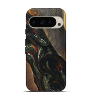 Pixel 9 Pro Wood+Resin Live Edge Phone Case - Johnny (Green, 722468)