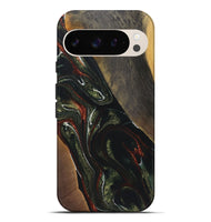 Pixel 9 Pro XL Wood+Resin Live Edge Phone Case - Johnny (Green, 722468)