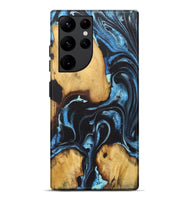 Galaxy S22 Ultra Wood+Resin Live Edge Phone Case - Josie (Blue, 722471)