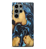 Galaxy S23 Ultra Wood+Resin Live Edge Phone Case - Josie (Blue, 722471)