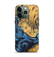 iPhone 13 Pro Wood+Resin Live Edge Phone Case - Cole (Blue, 722472)