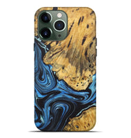 iPhone 13 Pro Max Wood+Resin Live Edge Phone Case - Cole (Blue, 722472)