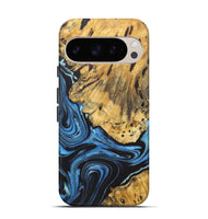 Pixel 9 Wood+Resin Live Edge Phone Case - Cole (Blue, 722472)