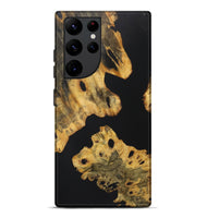 Galaxy S22 Ultra Wood+Resin Live Edge Phone Case - Teagan (Pure Black, 722476)