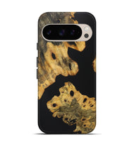 Pixel 9 Wood+Resin Live Edge Phone Case - Teagan (Pure Black, 722476)