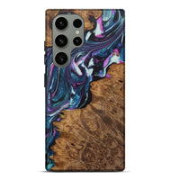 Galaxy S23 Ultra Wood+Resin Live Edge Phone Case - Malik (Blue, 722479)