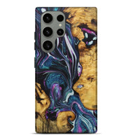 Galaxy S23 Ultra Wood+Resin Live Edge Phone Case - Adalyn (Blue, 722480)