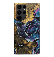 Galaxy S22 Ultra Wood+Resin Live Edge Phone Case - Rita (Blue, 722481)