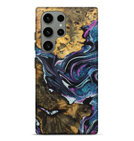 Galaxy S23 Ultra Wood+Resin Live Edge Phone Case - Rita (Blue, 722481)