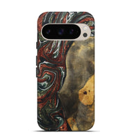 Pixel 9 Wood+Resin Live Edge Phone Case - Bill (Green, 722483)