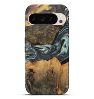 Pixel 9 Pro XL Wood+Resin Live Edge Phone Case - Arielle (Green, 722485)