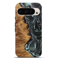 Pixel 9 Pro XL Wood+Resin Live Edge Phone Case - Russell (Green, 722486)