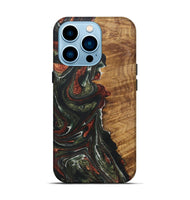 iPhone 14 Pro Wood+Resin Live Edge Phone Case - Taylor (Green, 722487)