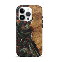 iPhone 15 Pro Wood+Resin Live Edge Phone Case - Taylor (Green, 722487)