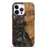 iPhone 15 Pro Max Wood+Resin Live Edge Phone Case - Taylor (Green, 722487)