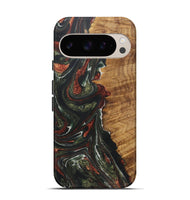 Pixel 9 Wood+Resin Live Edge Phone Case - Taylor (Green, 722487)