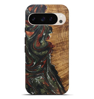 Pixel 9 Pro XL Wood+Resin Live Edge Phone Case - Taylor (Green, 722487)