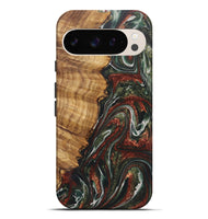 Pixel 9 Pro XL Wood+Resin Live Edge Phone Case - Donnie (Green, 722488)