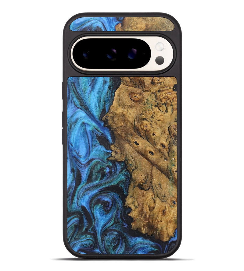 Pixel 9 Pro XL Wood+Resin Phone Case - Addie (Blue, 722490)