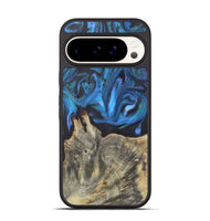 Pixel 9 Wood+Resin Phone Case - Cleo (Blue, 722491)