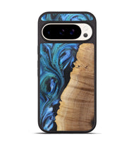 Pixel 9 Wood+Resin Phone Case - Darin (Blue, 722495)