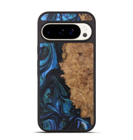 Pixel 9 Wood+Resin Phone Case - Lois (Blue, 722496)