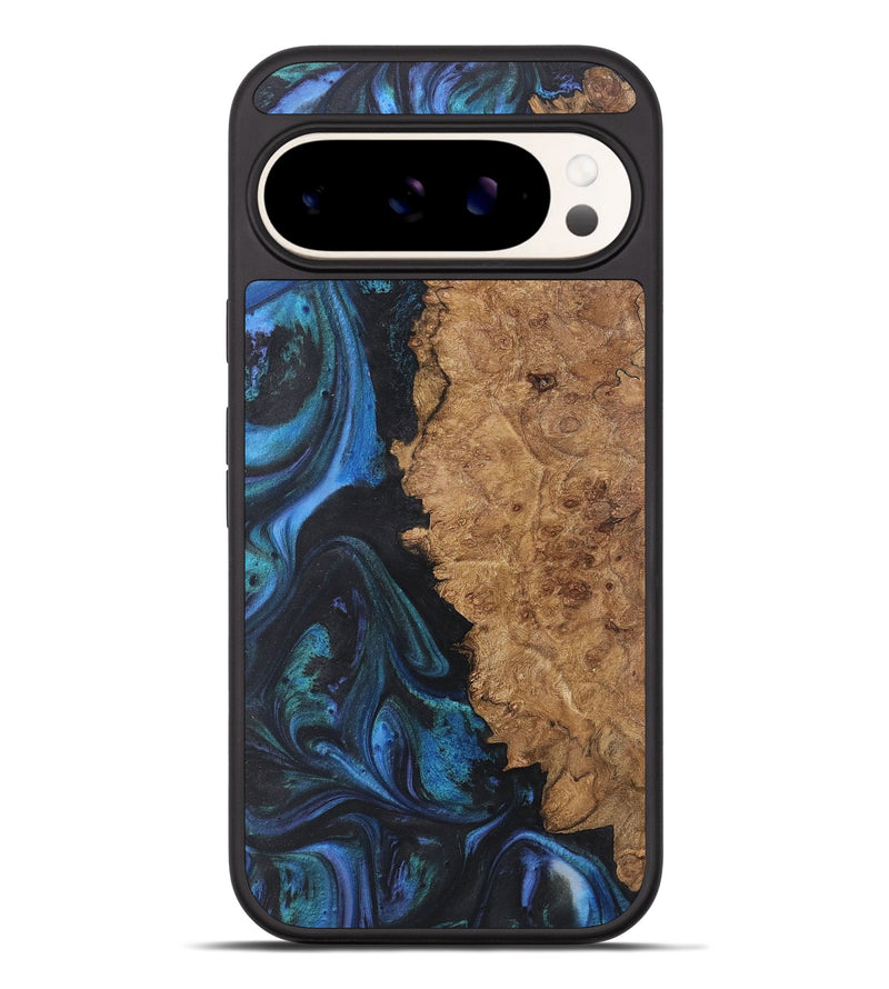 Pixel 9 Pro XL Wood+Resin Phone Case - Lois (Blue, 722496)