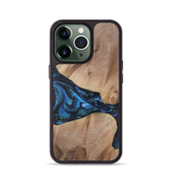 iPhone 13 Pro Wood+Resin Phone Case - Madison (Blue, 722497)