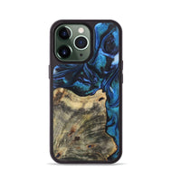 iPhone 13 Pro Wood+Resin Phone Case - Rowan (Blue, 722499)