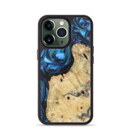 iPhone 13 Pro Wood+Resin Phone Case - Nancy (Blue, 722500)