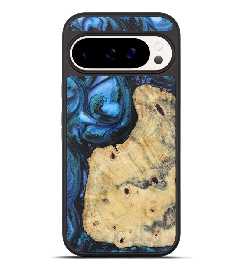 Pixel 9 Pro XL Wood+Resin Phone Case - Nancy (Blue, 722500)