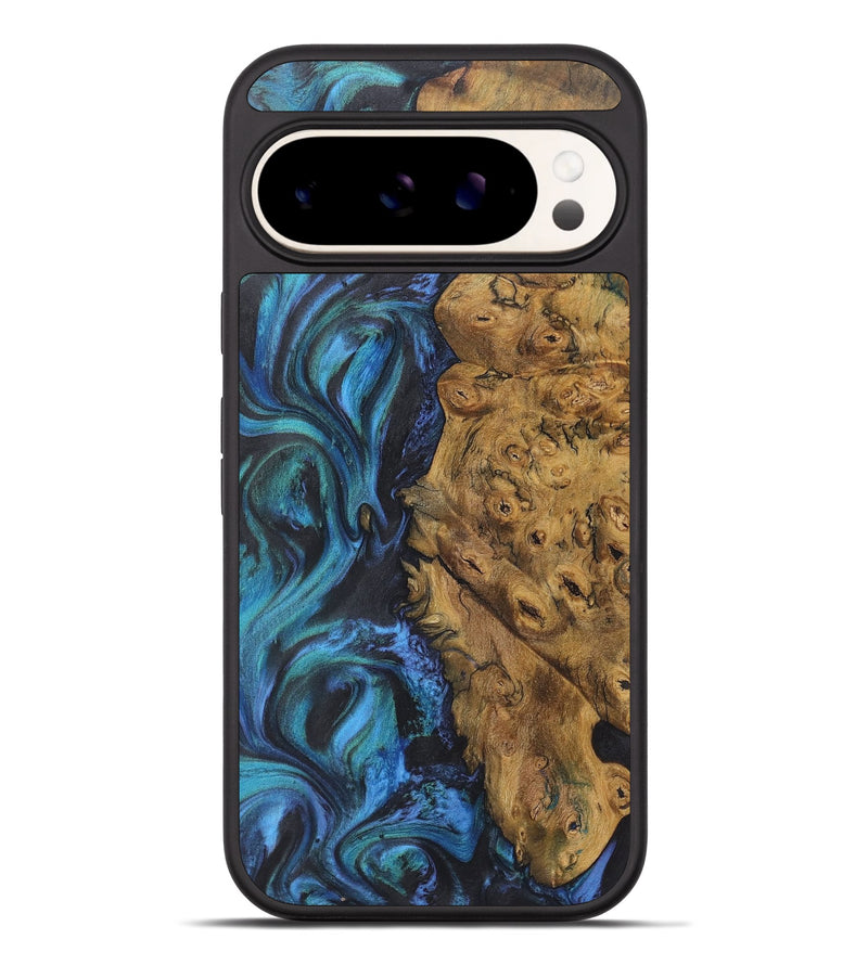 Pixel 9 Pro XL Wood+Resin Phone Case - Keri (Blue, 722501)