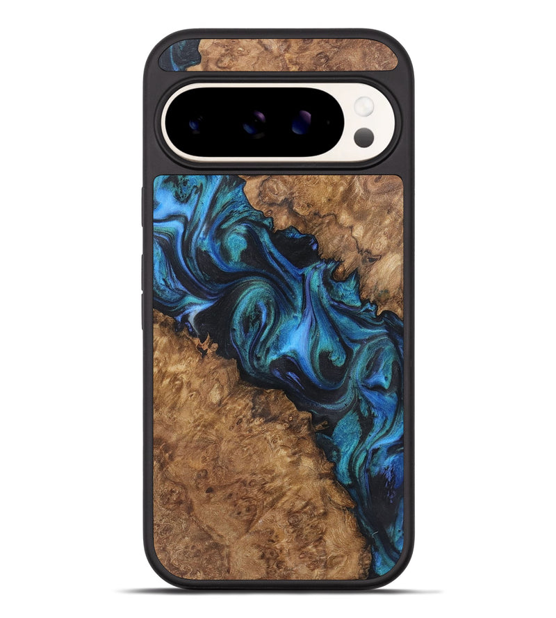 Pixel 9 Pro XL Wood+Resin Phone Case - Kent (Blue, 722502)