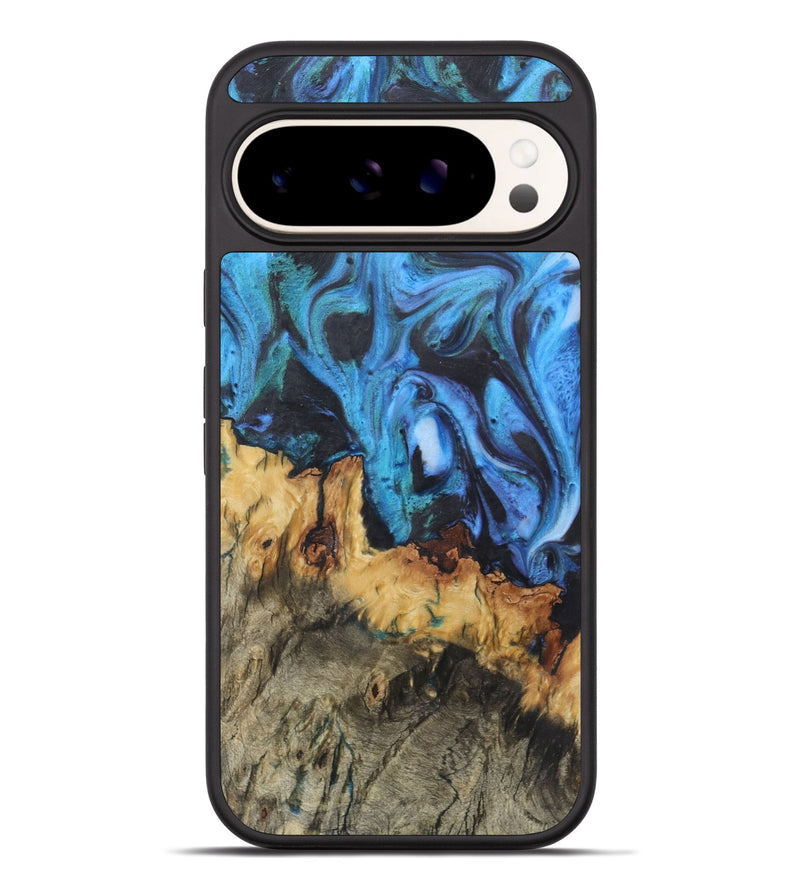 Pixel 9 Pro XL Wood+Resin Phone Case - Camille (Blue, 722504)