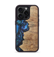 iPhone 16 Pro Wood+Resin Phone Case - Annabella (Blue, 722506)