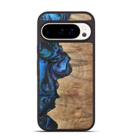 Pixel 9 Wood+Resin Phone Case - Annabella (Blue, 722506)