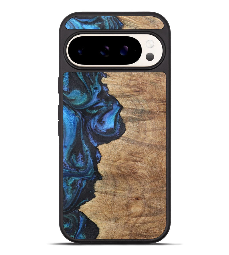 Pixel 9 Pro XL Wood+Resin Phone Case - Annabella (Blue, 722506)