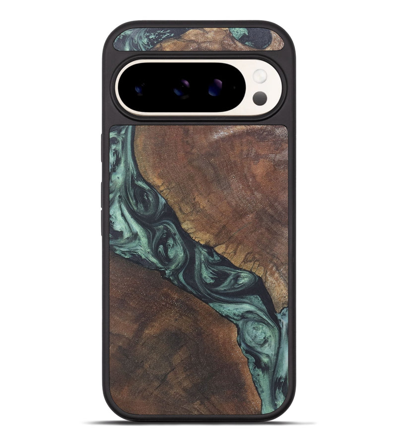 Pixel 9 Pro XL Wood+Resin Phone Case - Randal (Green, 722513)