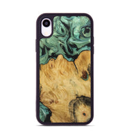 iPhone Xr Wood+Resin Phone Case - Shelby (Green, 722515)