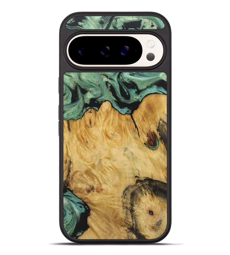 Pixel 9 Pro XL Wood+Resin Phone Case - Shelby (Green, 722515)